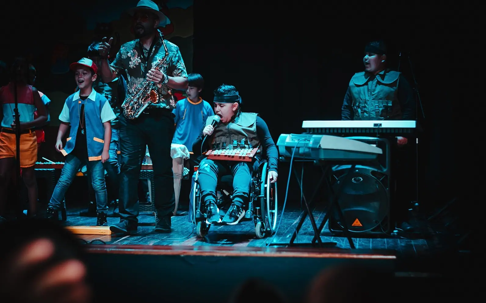 Music, band and child
