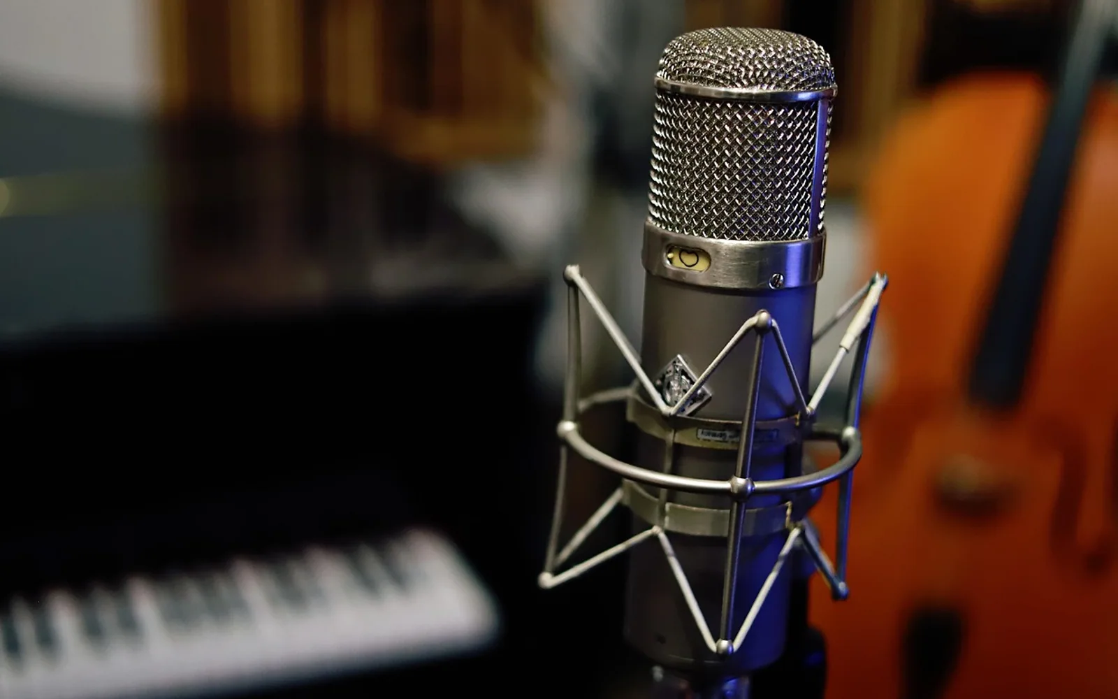 Microphone, vintage and music