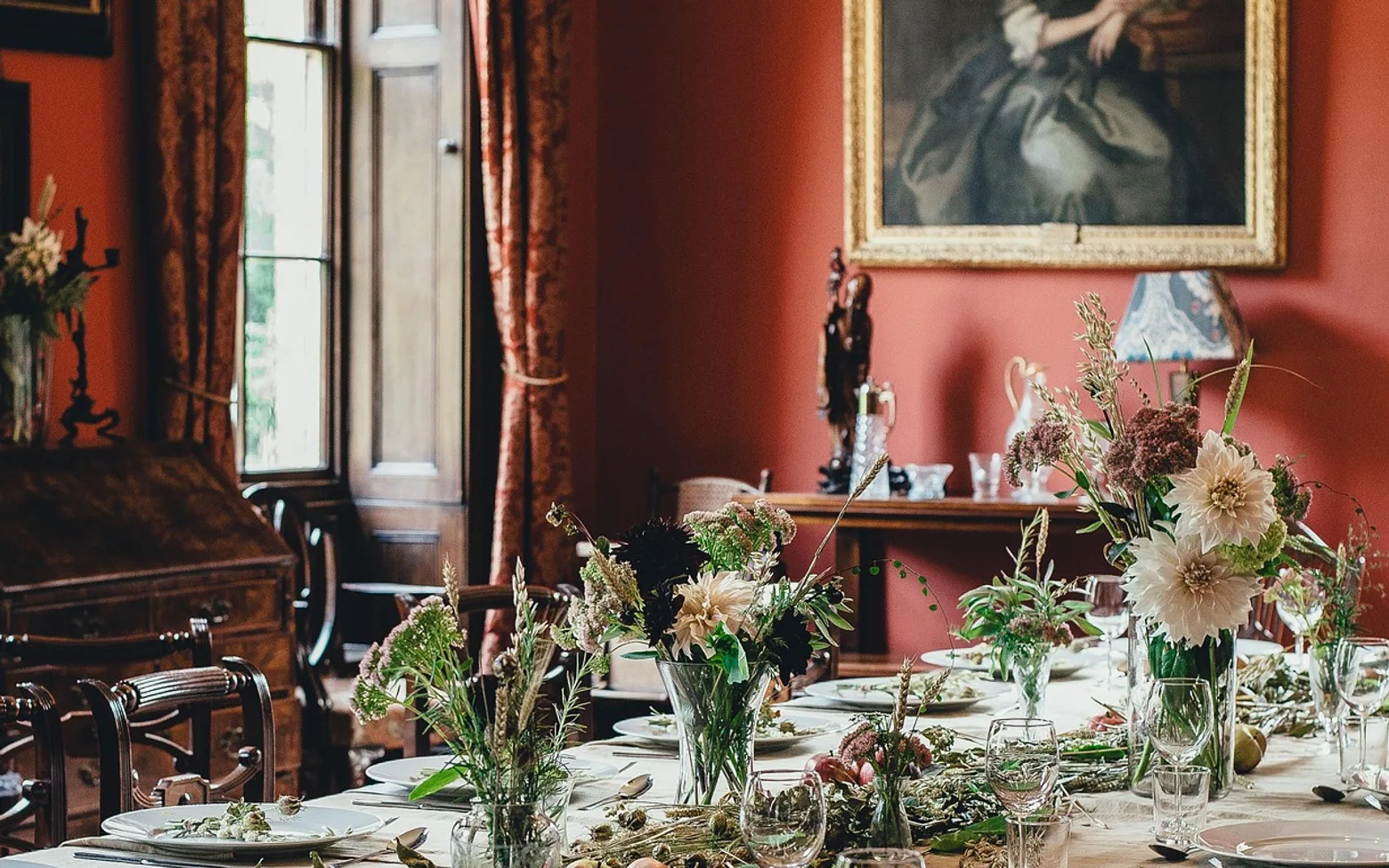 Banquet, chair and cutlery
